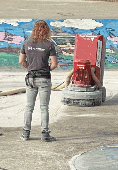 Machinaal beton schuren