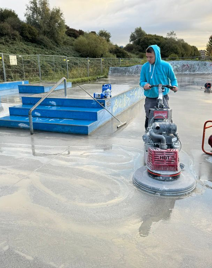 Beton schuren buiten & civiel