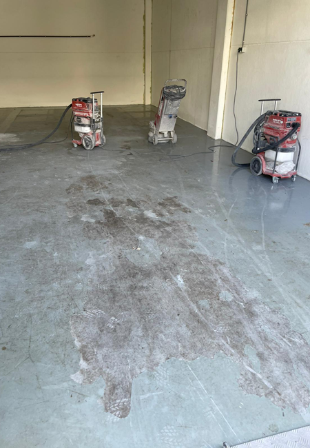 Beton coatings machinaal schuren