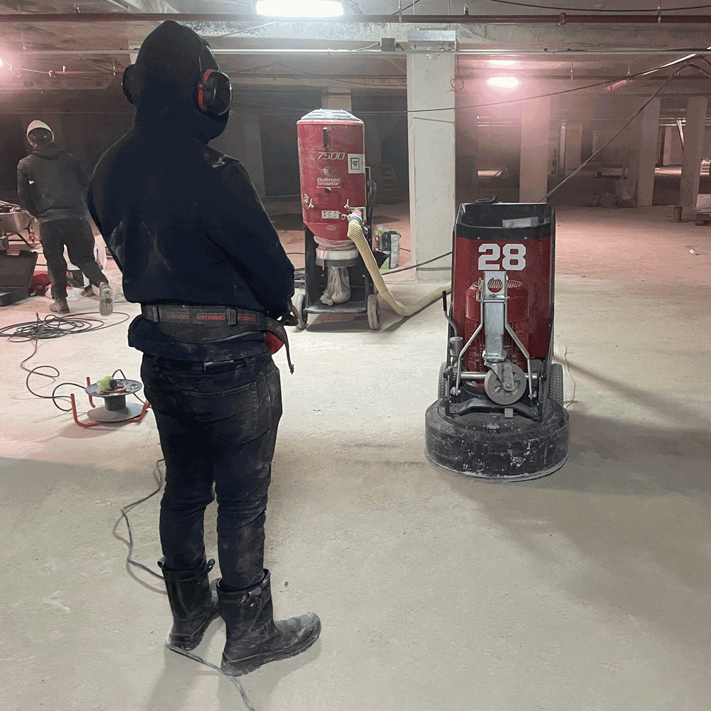 Betonnen vloeren schuren - Betonnen ondergronden