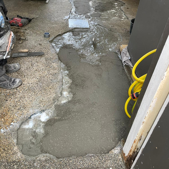 Betonvloer repareren