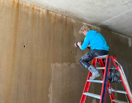 Betonwanden opschuren