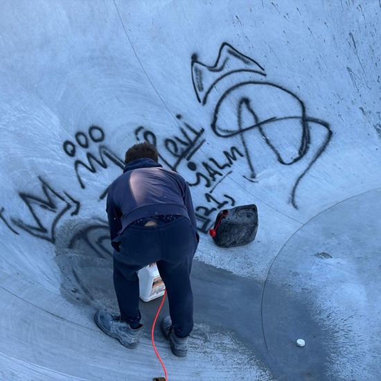 Oplossingen beton schuren - Graffiti verwijderen