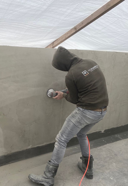 Schuren betonnen wanden - waterdicht maken