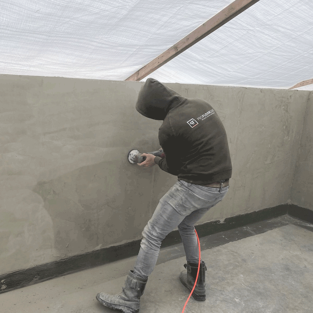 Schuren van betonwanden - Betonnen ondergronden